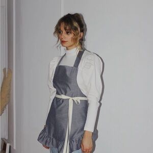 Rightful Owner Puffed Turtleneck in La Crème